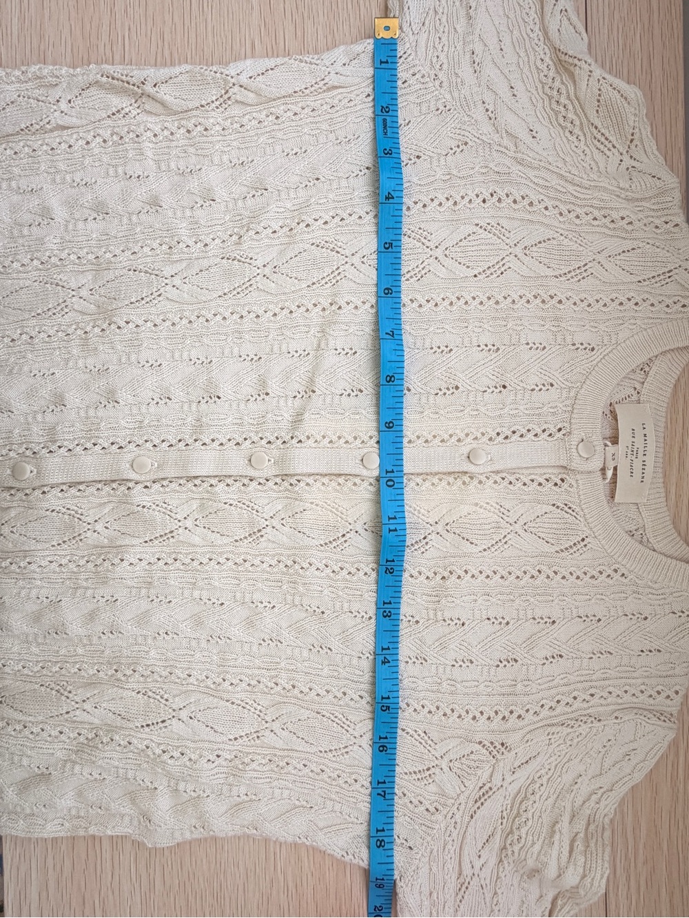 Sezane Ruben Cardigan Cream - Picture 9 of 10